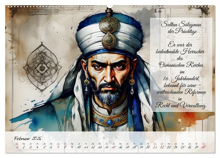 Produktbild: Legend&auml;re Ikonen der Geschichte (Wandkalender 2026 DIN A2 quer), CALVENDO Monatskalender