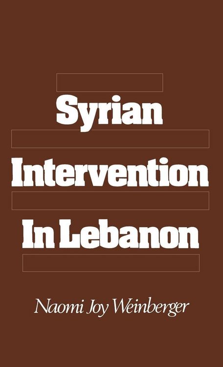 Produktbild: Syrian Intervention in Lebanon
