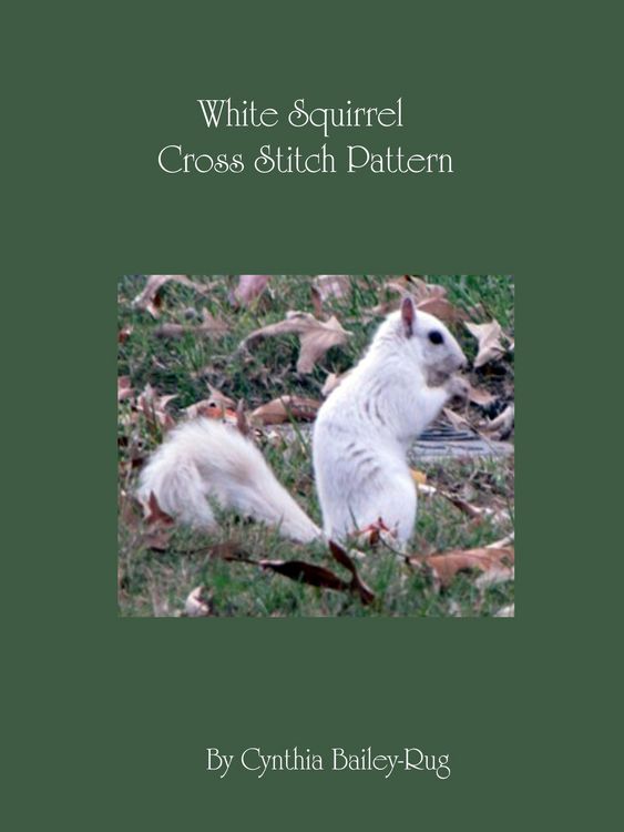 Produktbild: White Squirrel Cross Stitch Pattern