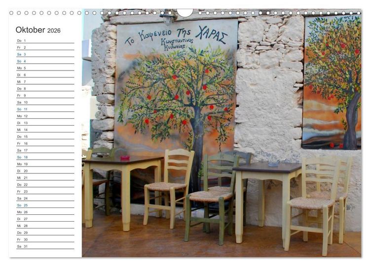 Produktbild: Mein Griechenland - Lieblingspl&auml;tze (Wandkalender 2026 DIN A3 quer), CALVENDO Monatskalender