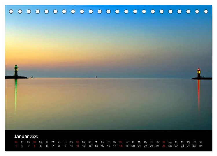 Produktbild: Mecklenburg - Vorpommern (Tischkalender 2026 DIN A5 quer), CALVENDO Monatskalender