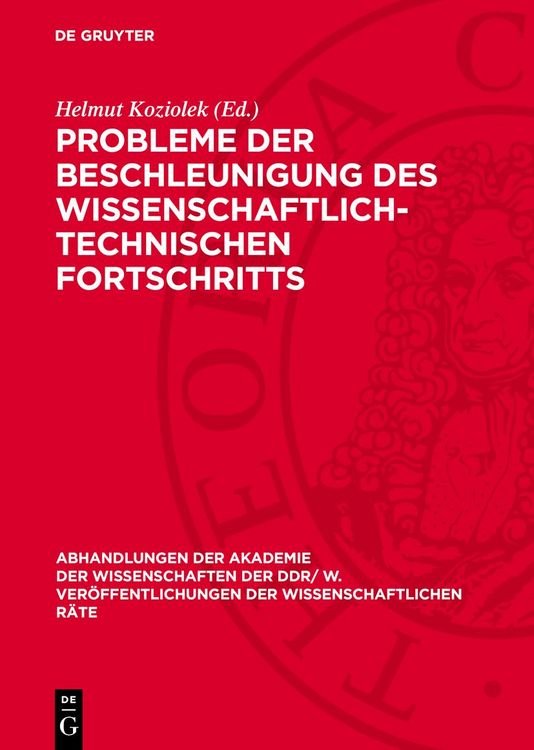 Produktbild: Probleme der Beschleunigung des wissenschaftlich-technischen Fortschritts