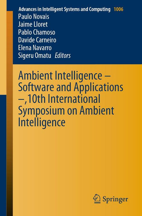 Produktbild: Ambient Intelligence - Software and Applications -,10th International Symposium on Ambient Intelligence
