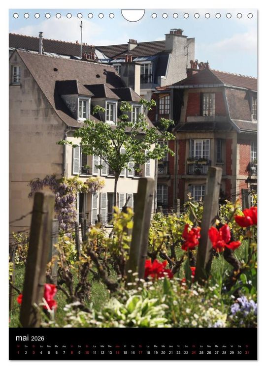 Produktbild: Lumi&egrave;res de Montmartre (Calendrier mural 2026 DIN A4 horizontal), CALVENDO calendrier mensuel