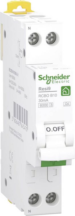 Produktbild: Schneider Electric R9DX01610 Fehlerstrom-Schutzschalter 10A 0.03A 230V
