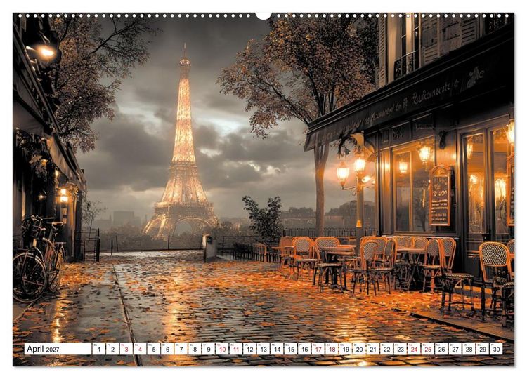 Produktbild: Bonjour, Kaffee! Bonjour, Paris! (Wandkalender 2027 DIN A2 quer), CALVENDO Monatskalender
