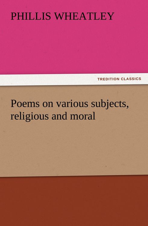 Produktbild: Poems on various subjects, religious and moral