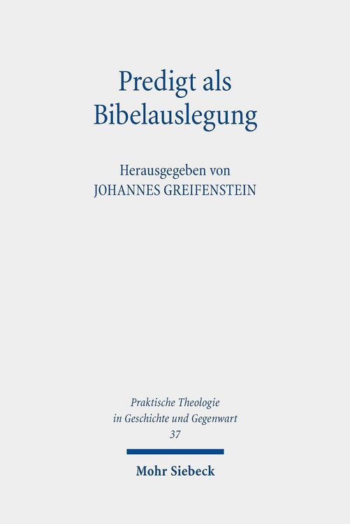 Produktbild: Predigt als Bibelauslegung