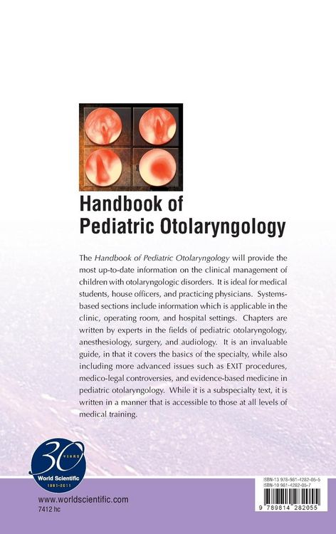Produktbild: Handbook Of Pediatric Otolaryngology