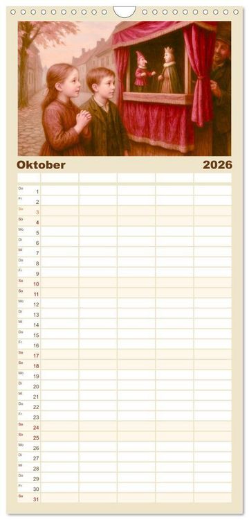 Produktbild: Familienplaner 2026 - Theodor Storm. Sein Leben, seine Werke mit 5 Spalten (Wandkalender, 21 x 45 cm) CALVENDO