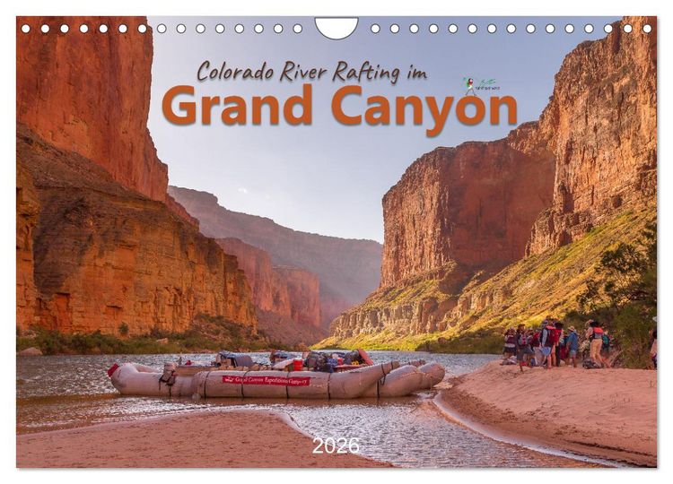Produktbild: Colorado River Rafting im Grand Canyon (Wandkalender 2026 DIN A4 quer), CALVENDO Monatskalender