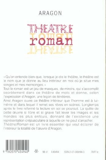Produktbild: Th&eacute;&acirc;tre - Roman