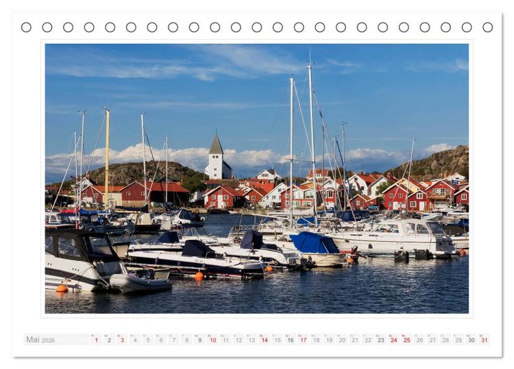 Produktbild: Bohusl&auml;n. Sk&auml;rhamn - R&ouml;nn&auml;ng - Marstrand (Tischkalender 2026 DIN A5 quer), CALVENDO Monatskalender