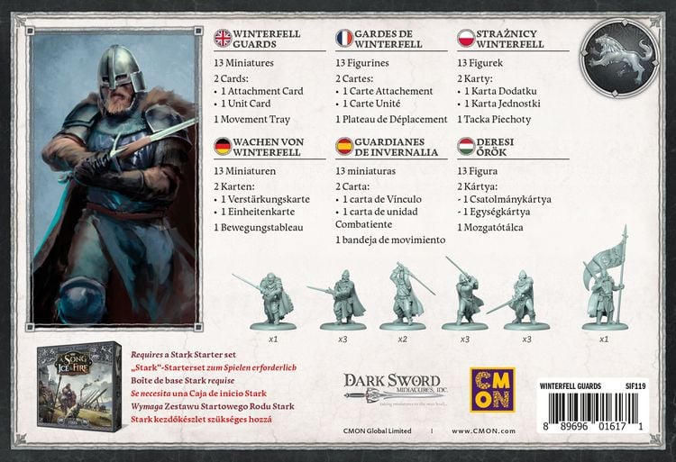 Produktbild: A Song of Ice & Fire Winterfell Guards (Wachen von Winterfell)