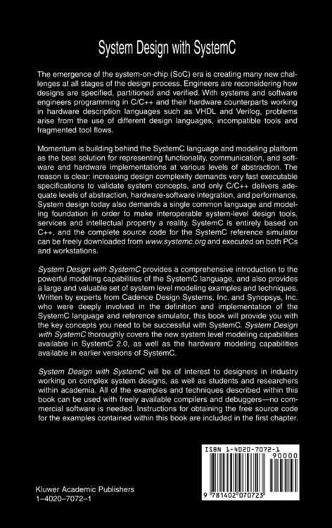 Produktbild: System Design with SystemC&trade;
