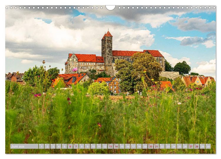 Produktbild: Quedlinburg - 1000 Jahre Geschichte im Harz (Wandkalender 2026 DIN A3 quer), CALVENDO Monatskalender