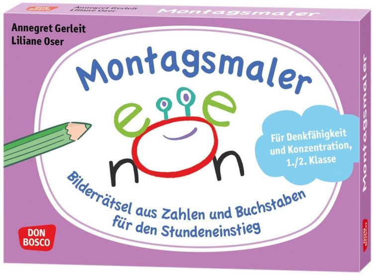 Produktbild: Montagsmaler. Bilderr&auml;tsel aus Zahlen und Buchstaben f&uuml;r den Stundeneinstieg