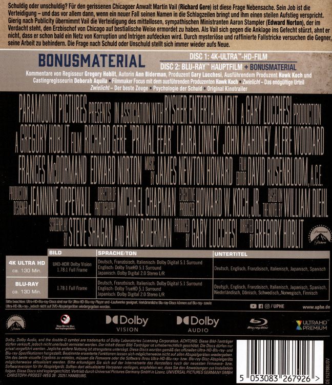 Produktbild: Zwielicht (4K Ultra HD) (+ Blu-ray)