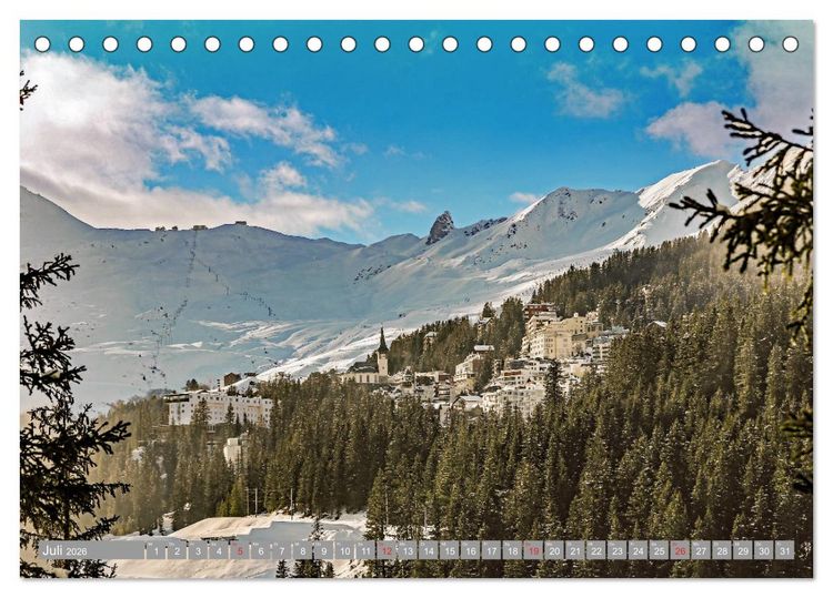 Produktbild: AROSA im Winter (Tischkalender 2026 DIN A5 quer), CALVENDO Monatskalender