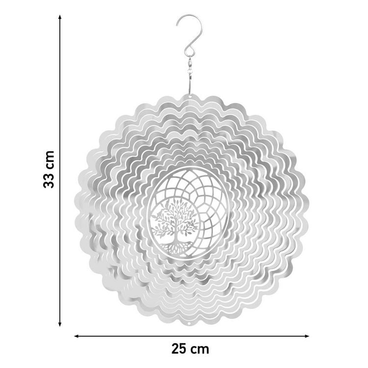 Produktbild: Kinetic Art: Metal Hanging Wind Spinner: 3D Tree Of Life