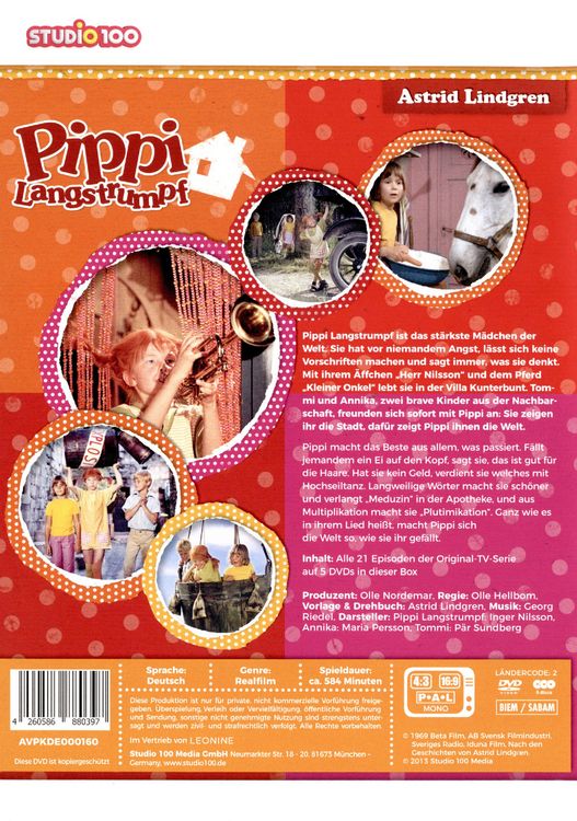Produktbild: Pippi Langstrumpf - TV-Serien-Box [5 DVDs]
