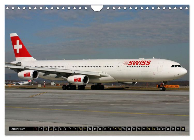 Produktbild: Airbus Airliners (Wandkalender 2026 DIN A4 quer), CALVENDO Monatskalender
