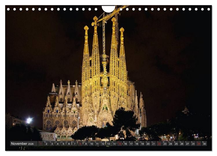 Produktbild: Metropole Barcelona (Wandkalender 2026 DIN A4 quer), CALVENDO Monatskalender
