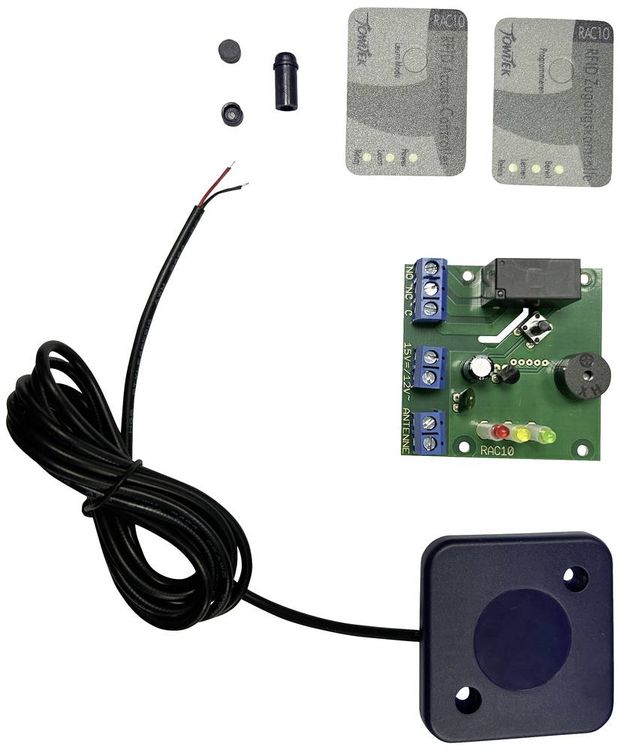 Produktbild: TowiTek RFID-Zugangskontrolle 12 V/DC, 9 V/AC, 12 V/AC