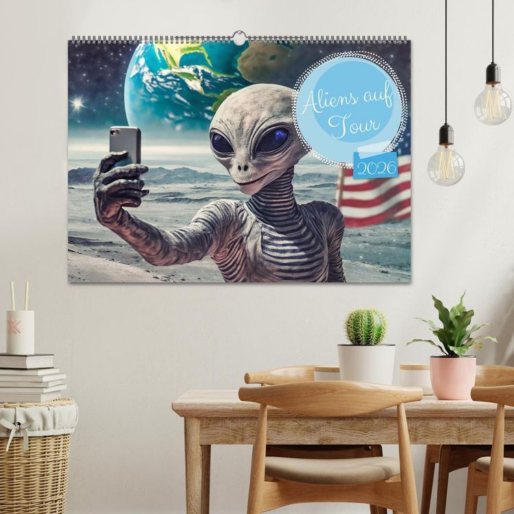 Produktbild: Aliens auf Tour (Wandkalender 2026 DIN A2 quer), CALVENDO Monatskalender