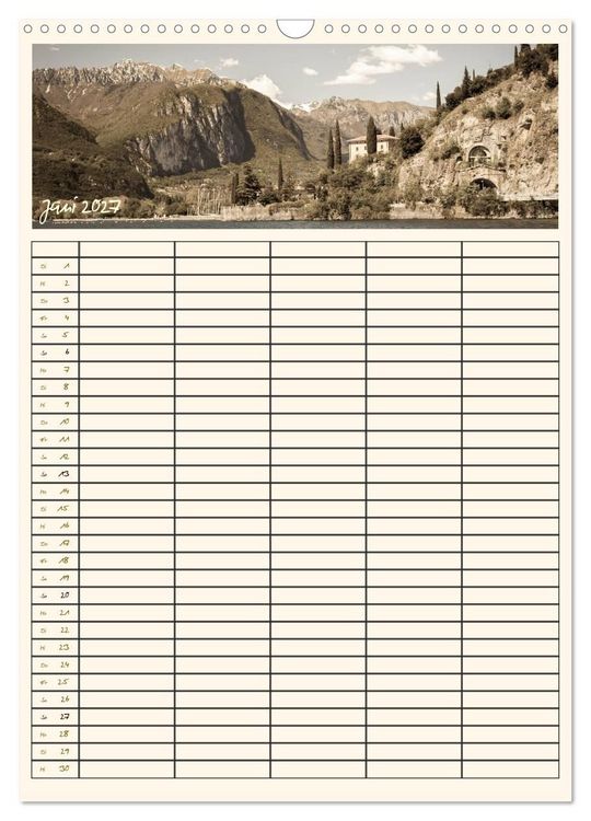 Produktbild: Der Gardasee im Norden - Familienplaner 2027 (Wandkalender 2027 DIN A3 hoch), CALVENDO Monatskalender