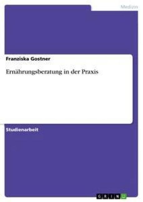 Produktbild: Ern&auml;hrungsberatung in der Praxis