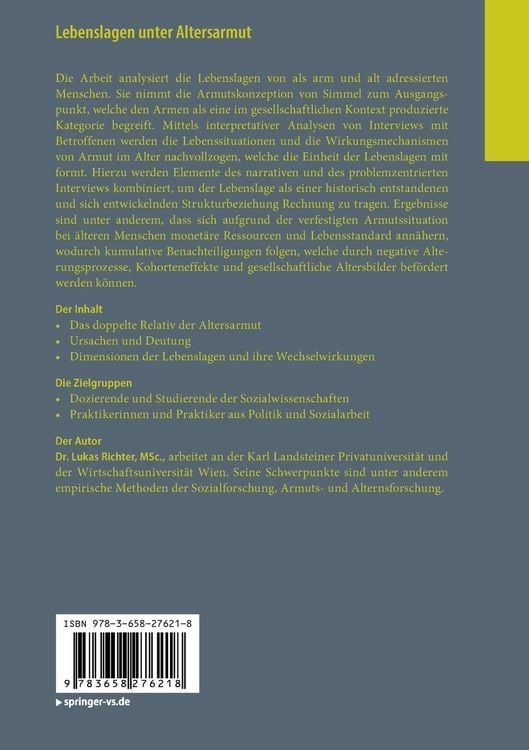 Produktbild: Lebenslagen unter Altersarmut