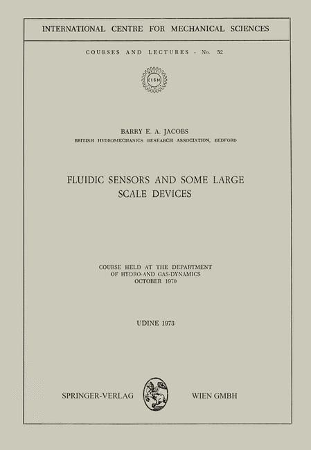 Produktbild: Fluidic Sensors and some Large Scale Devices