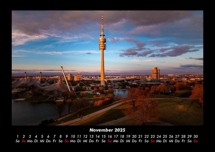 Produktbild: M&uuml;nchen 2025 Fotokalender DIN A3
