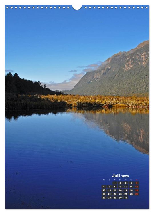 Produktbild: Reise durch Neuseeland (Wandkalender 2026 DIN A3 hoch), CALVENDO Monatskalender
