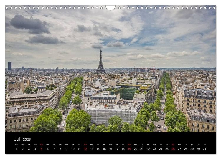 Produktbild: Paris (Wandkalender 2026 DIN A3 quer), CALVENDO Monatskalender