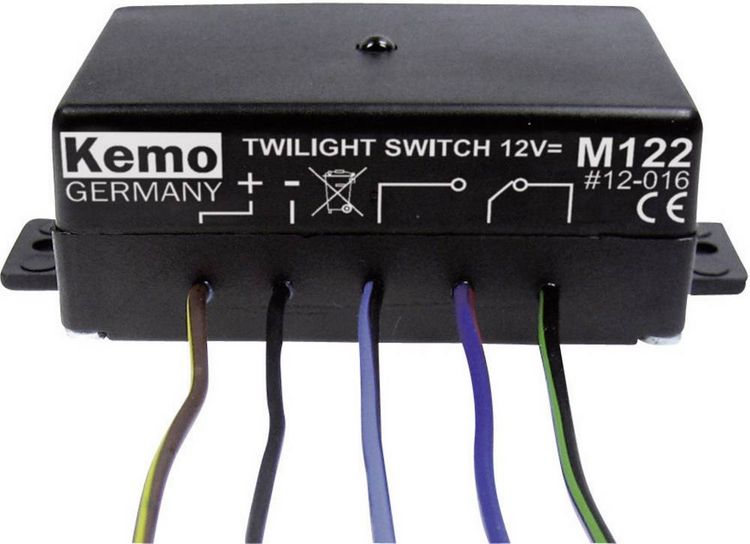 Produktbild: Kemo M122 D&auml;mmerungsschalter Baustein 12 V/DC
