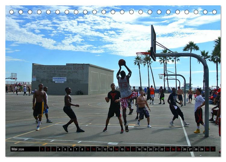Produktbild: Trendsport Basketball (Tischkalender 2026 DIN A5 quer), CALVENDO Monatskalender