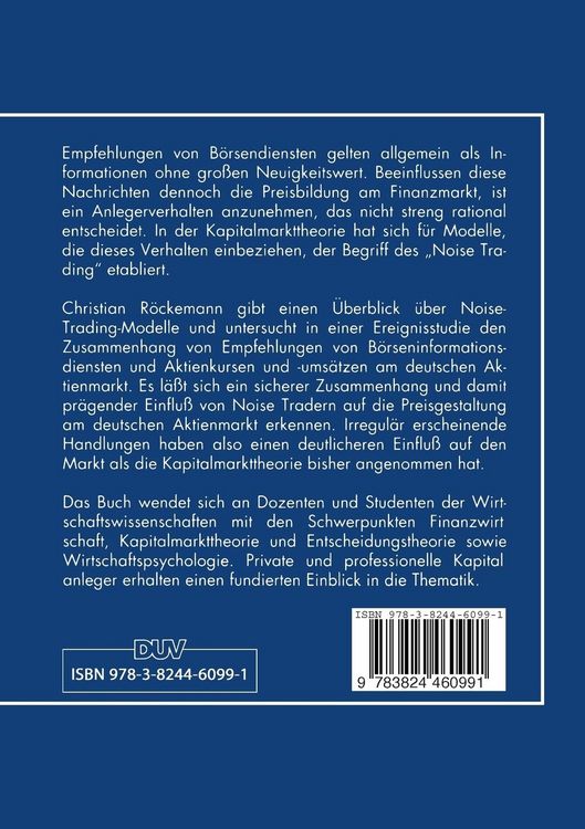 Produktbild: B&ouml;rsendienste und Anlegerverhalten