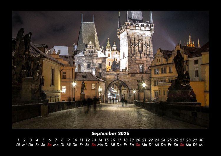 Produktbild: Prag 2026 Fotokalender DIN A3