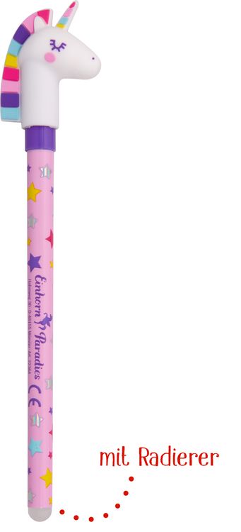 Produktbild: Radierbarer Gelstift - Einhorn-Paradies