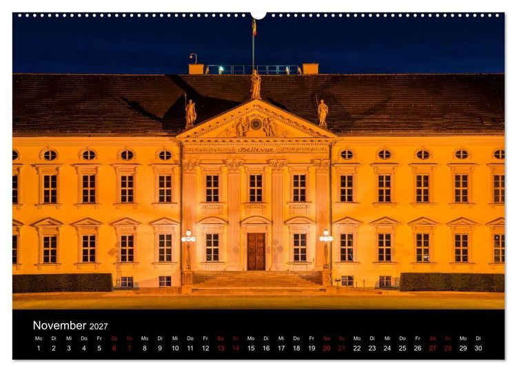 Produktbild: Eine Reise durch Berlin bei Nacht (hochwertiger Premium Wandkalender 2027 DIN A2 quer), Kunstdruck in Hochglanz