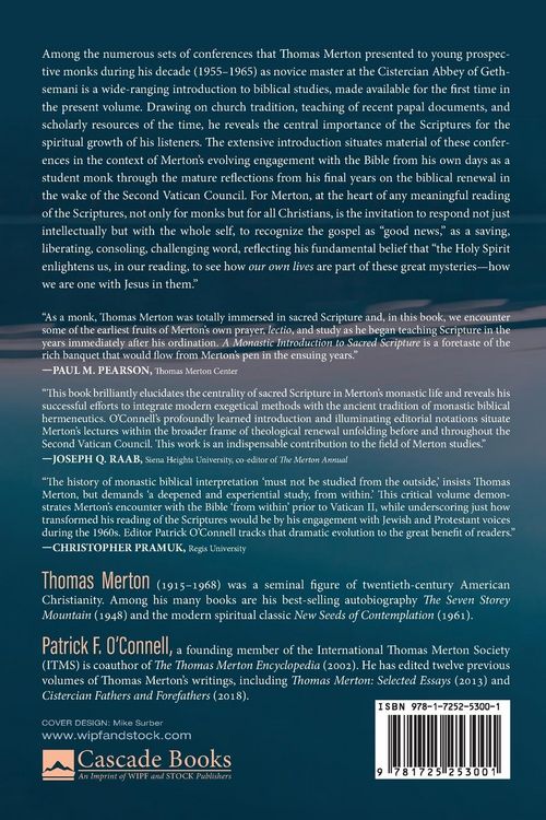 Produktbild: A Monastic Introduction to Sacred Scripture
