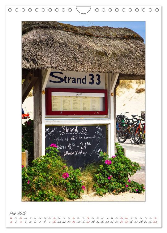 Produktbild: Insel Amrum (Wandkalender 2026 DIN A4 hoch), CALVENDO Monatskalender