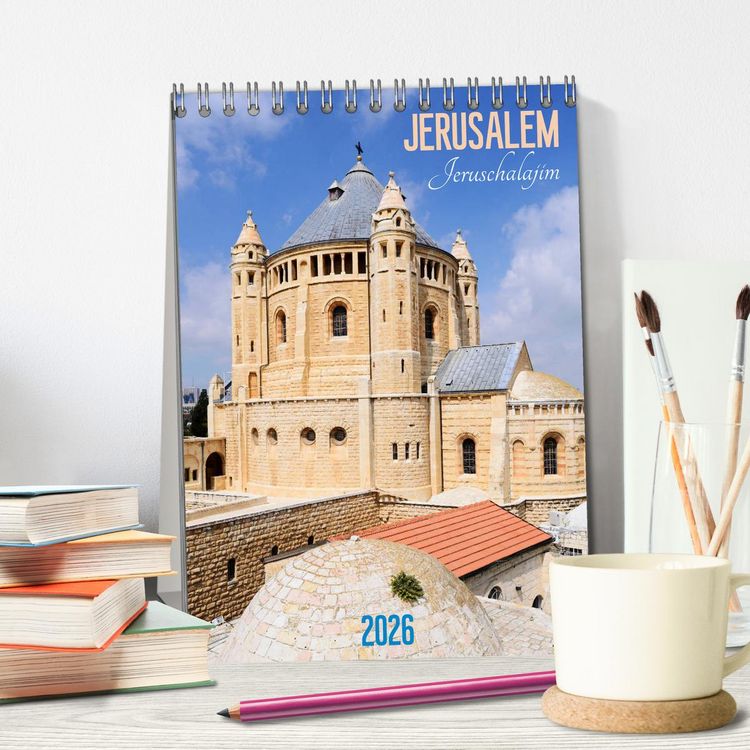 Produktbild: Jerusalem - Jeruschalajim (Tischkalender 2026 DIN A5 hoch), CALVENDO Monatskalender