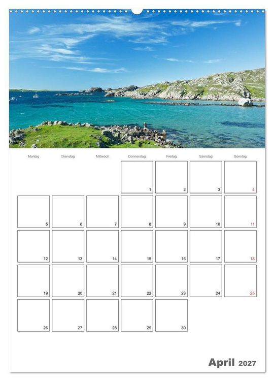 Produktbild: Schottland f&uuml;r Naturliebhaber (hochwertiger Premium Wandkalender 2027 DIN A2 hoch), Kunstdruck in Hochglanz