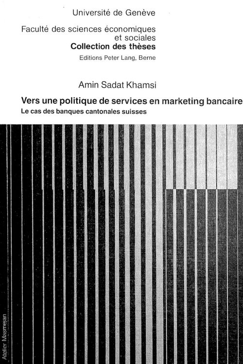 Produktbild: Vers une politique de services en marketing bancaire