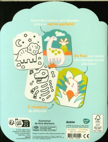 Produktbild: Je colorie sans d&eacute;passer : les dinosaures