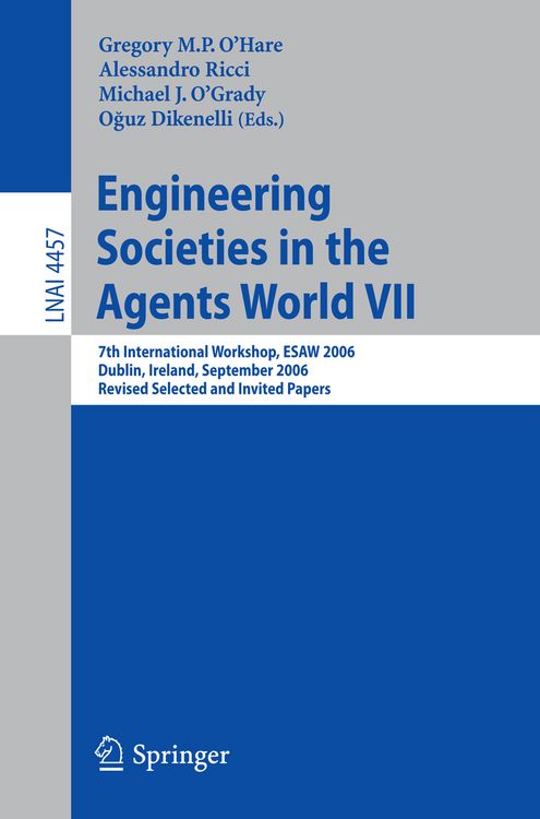 Produktbild: Engineering Societies in the Agents World VII