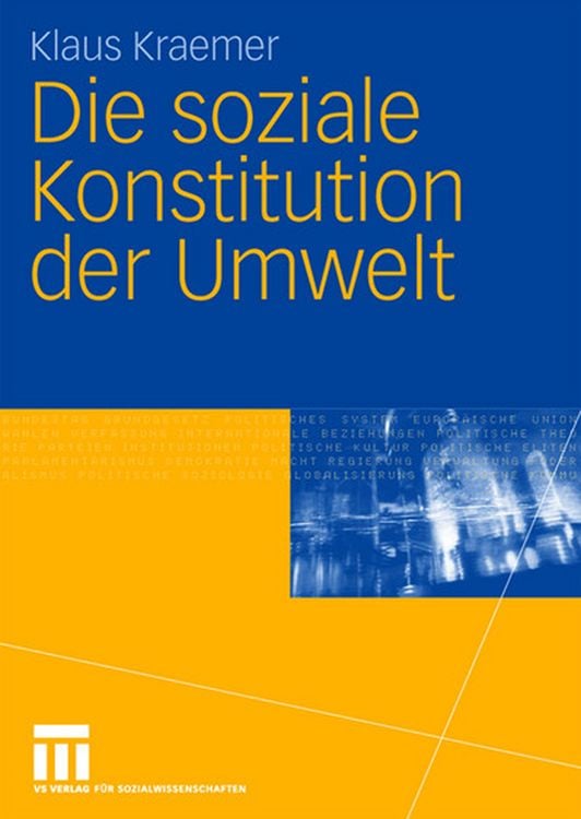 Produktbild: Die soziale Konstitution der Umwelt